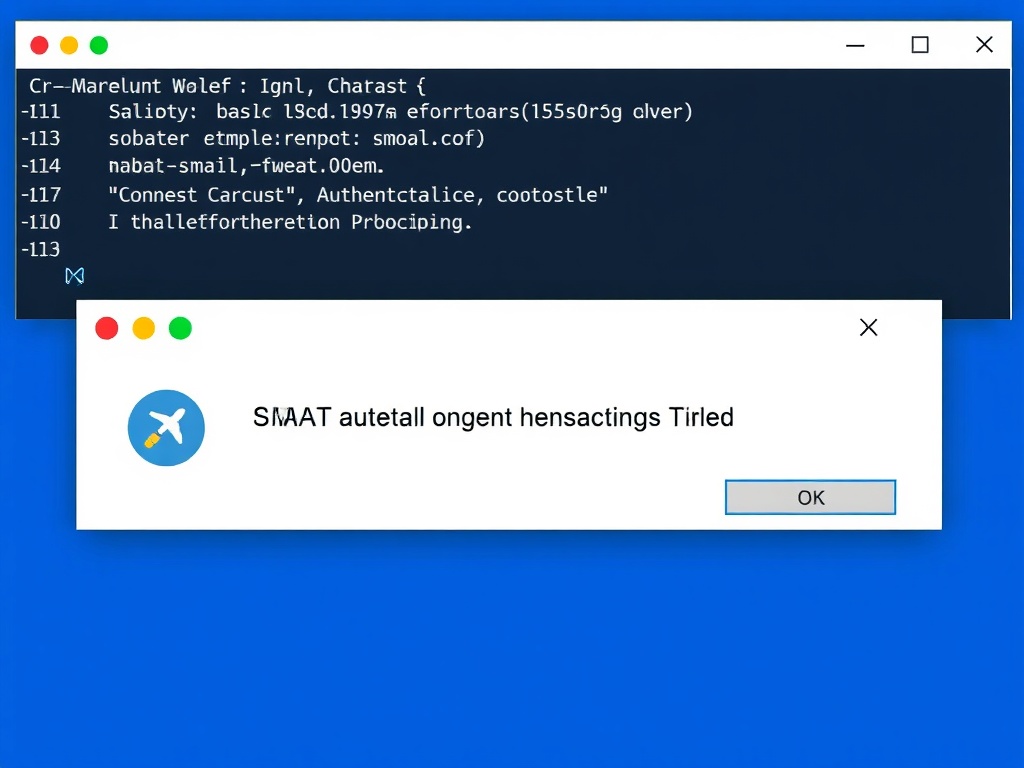 SMTP Authentication Failed Error